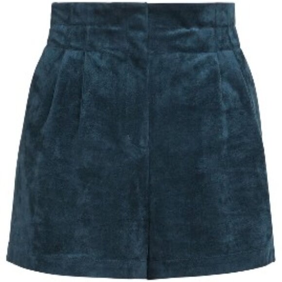 💕BCBGMAXAZRIA💕 Symon Faux Suede Shorts ~ Teal - Picture 6 of 14